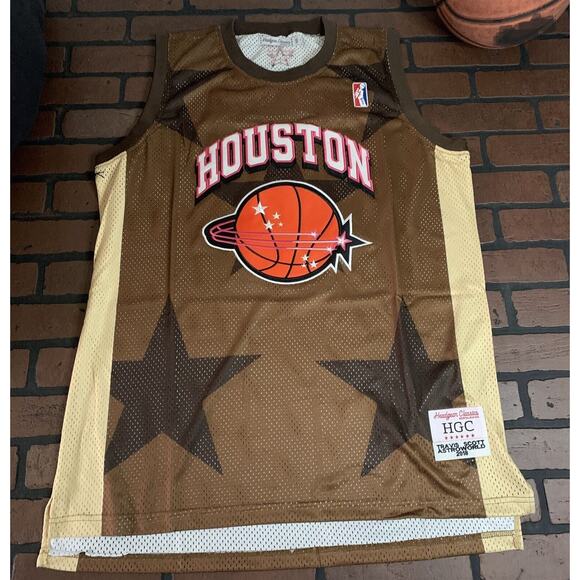 C.JACK / HOUSTON Headgear Classics Basketball Jersey ~Never Worn~ 3XL - Picture 1 of 2